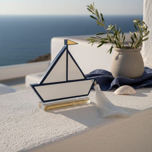 Karavaki – Γούρι Design Plexiglass με Φούντα