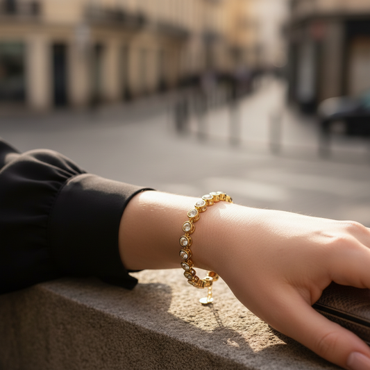 ⚡🚚 Celeste Bracelet – Gold / Silver Stainless