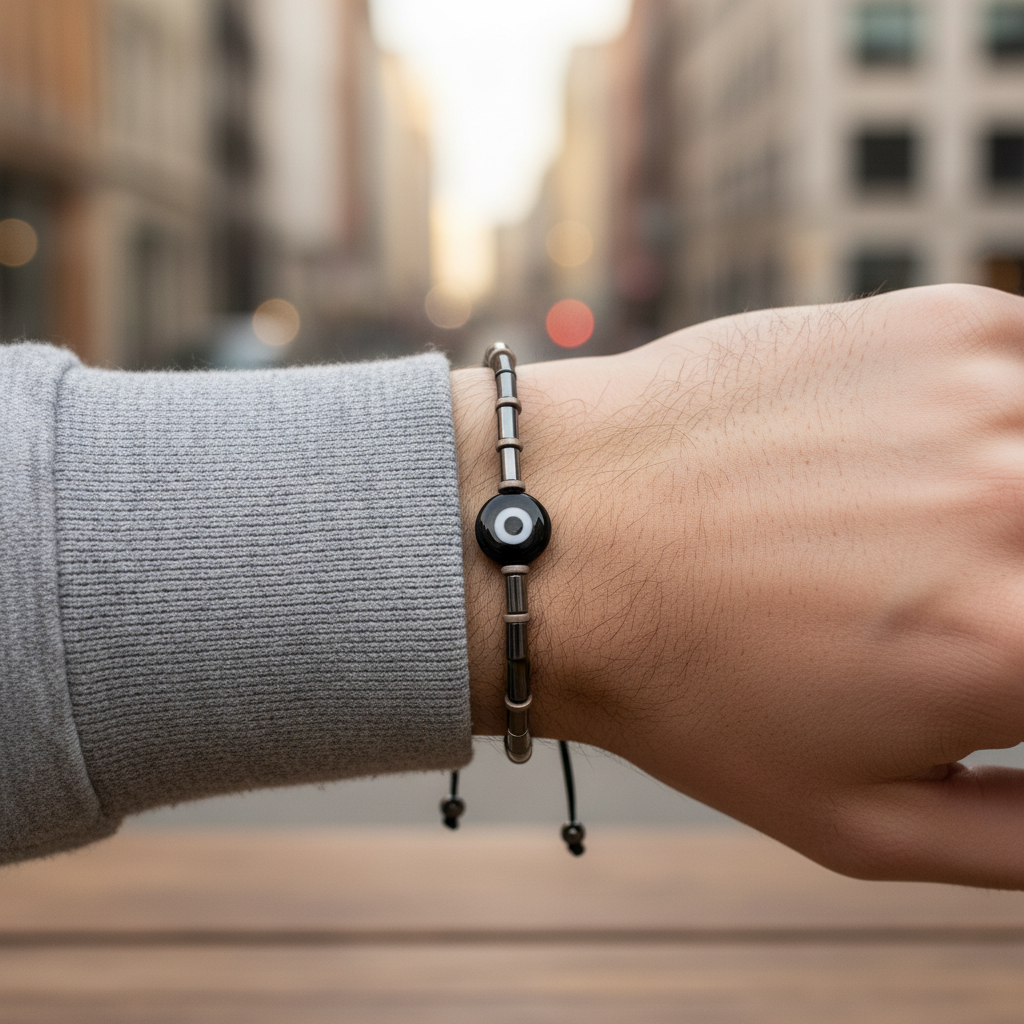 Βραχιόλι αιματίτη με μάτι, χονδρική So Cute by Dimi