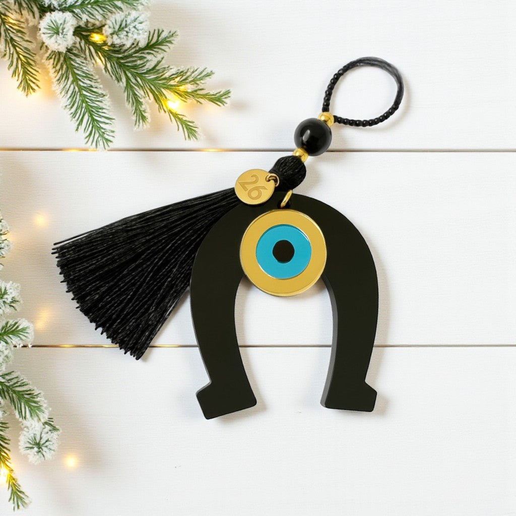 Χειροποίητο γούρι πέταλο με μάτι και φούντα – So Cute by Dimi Wholesale