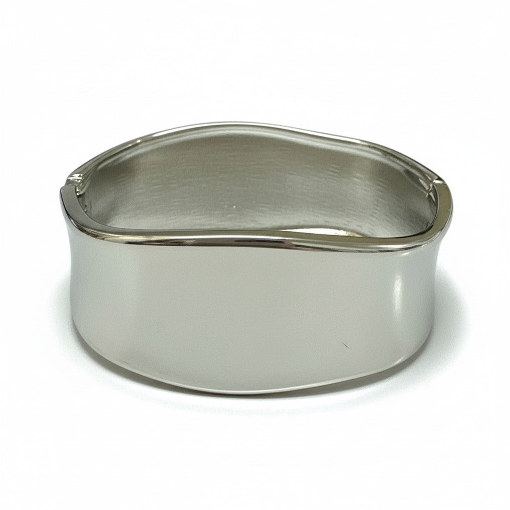 Copper bangle με κυματιστή φόρμα σε χρυσό και ασημί – So Cute by Dimi