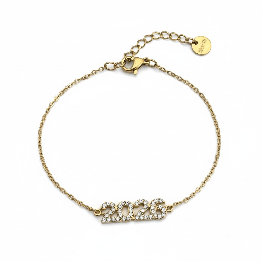 Delicate stainless steel 2026 crystal bracelet in gold and silver – So Cute by Dimi.