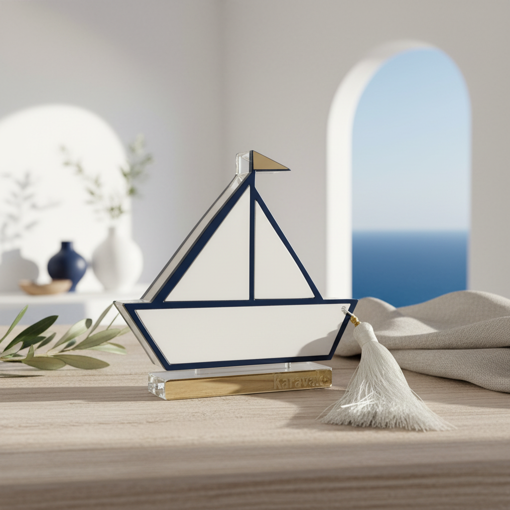 Karavaki – Γούρι Design Plexiglass με Φούντα