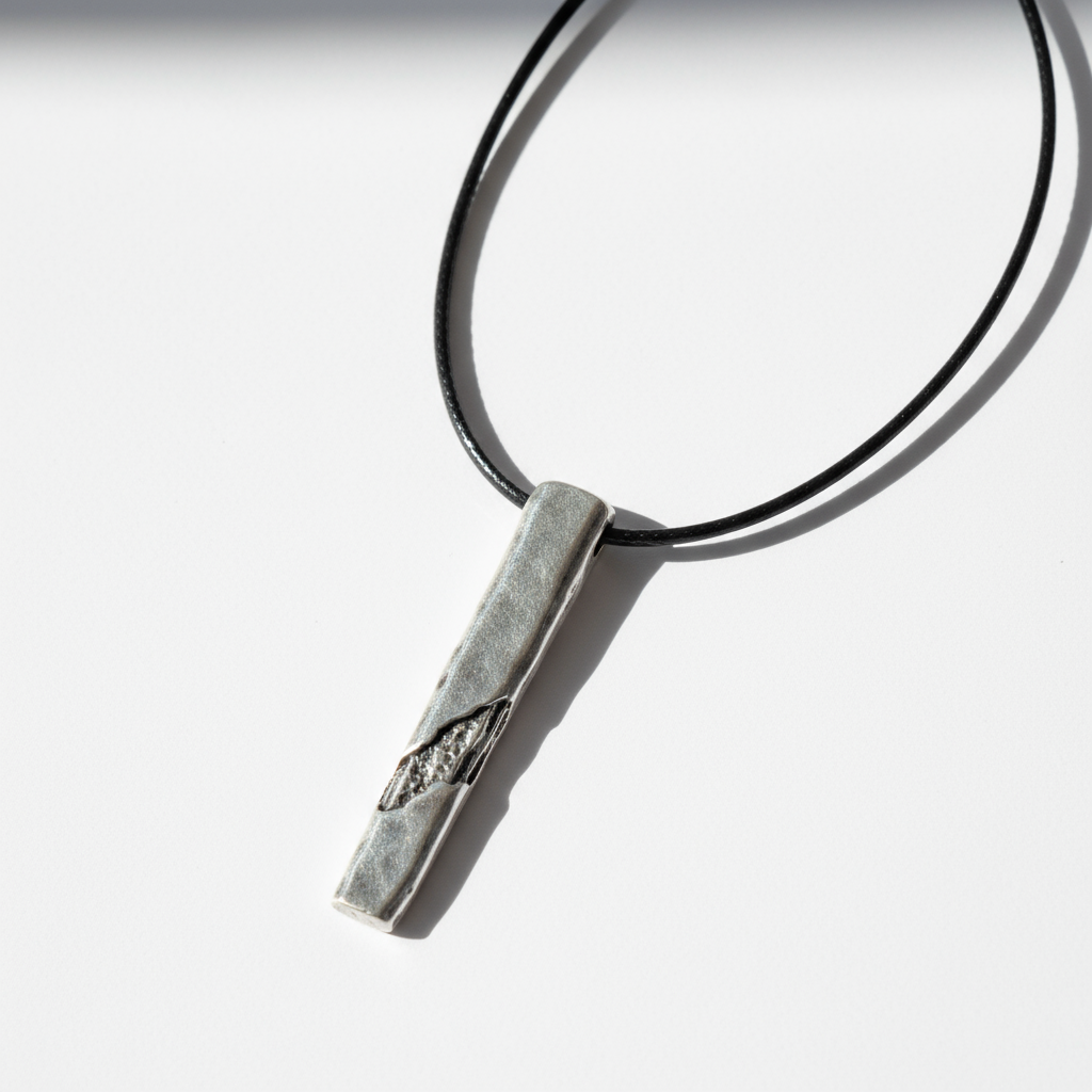 🤍✨Ανδρικό Κολιέ “Silver Bar”