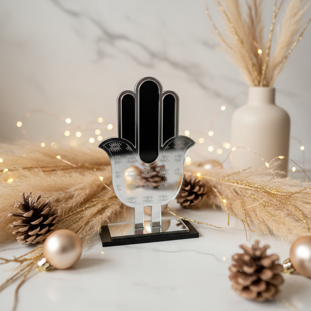 🤍✨ Επιτραπέζιο Γούρι Χεράκι με Χάραξη