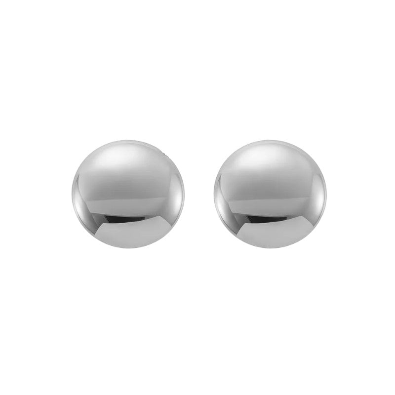 💎🕒 Mirror Round Statement Earrings