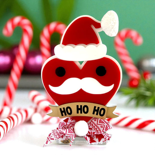 Χειροποίητο γούρι Christmas Pop Ho Ho Ho από plexiglass – Χονδρική So Cute by Dimi