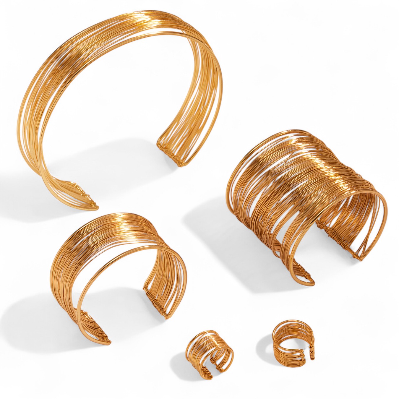 💎🕒 Hera – Ατσάλινο Statement Βραχιόλι Multi-Wire