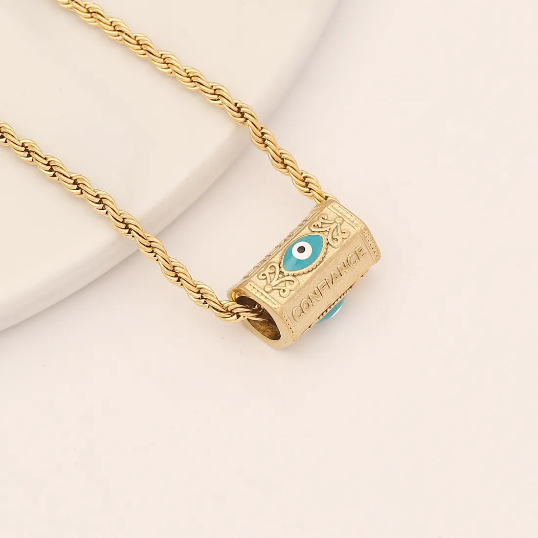 Stylish necklace with evil eye “Confiance”, pack of 1 piece