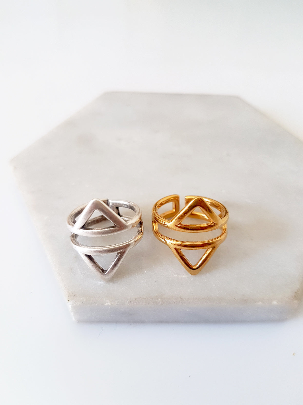 Rhombus chevalier ring in a package of 5 pieces - SoCuteb2b