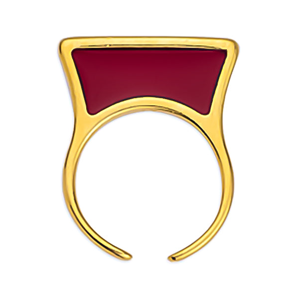 Flat ring with enamel-stained glass in a package of 12 pieces