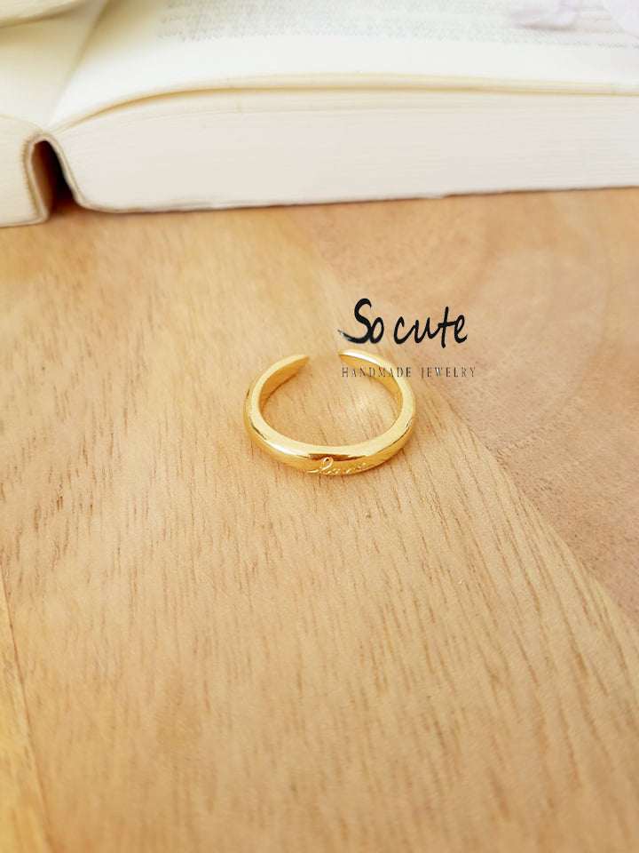“Love” ring in a package of 3 pieces