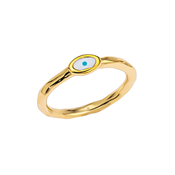Evil eye fine ring in a package of 5 pieces