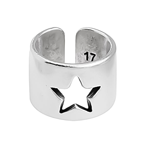 Ring with star, pack of 3 pieces