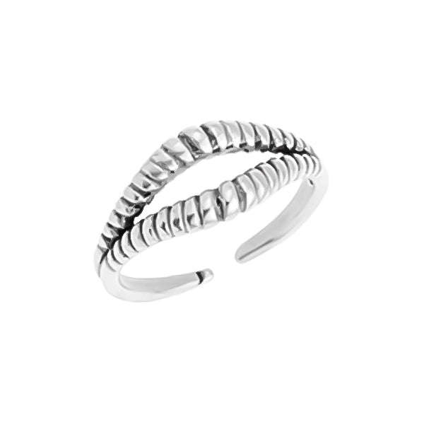 Ring with 2 twisted ropes, pack of 4 pieces