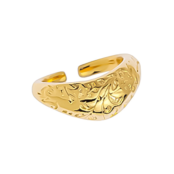 Boomerang floral ring, pack of 3 pieces