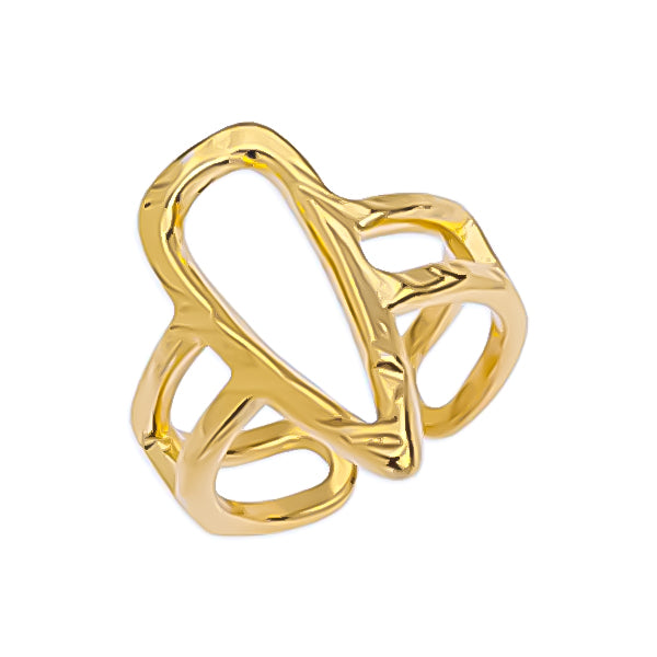 Ring with irregular contour, pack of 12 pieces