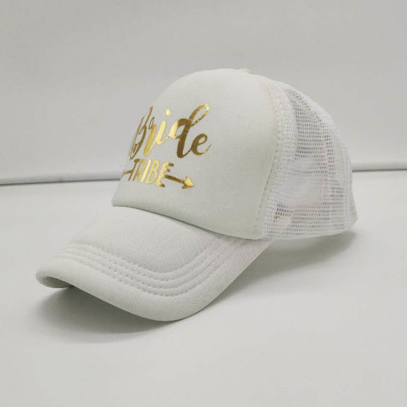 Hat with gold letters, pack of 1 piece