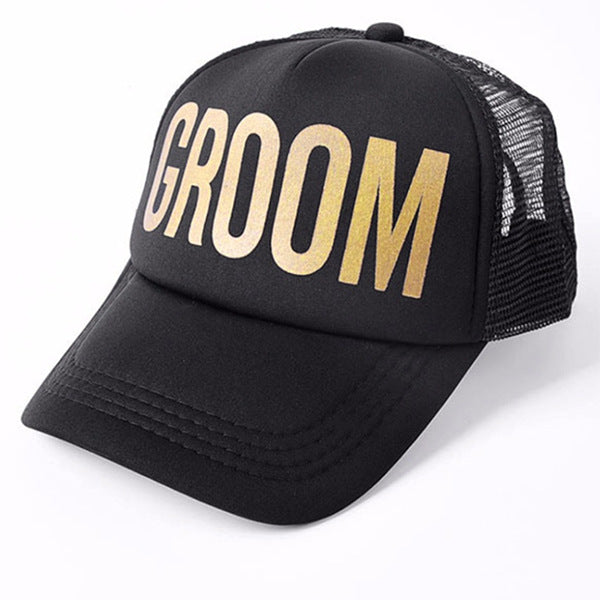 Hat with gold letters, pack of 1 piece
