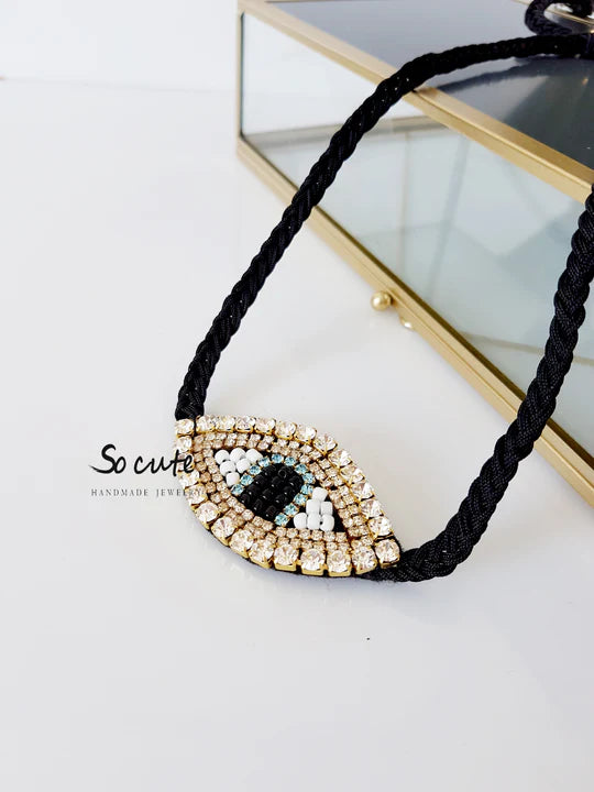 Shiny Eye Choker Necklace