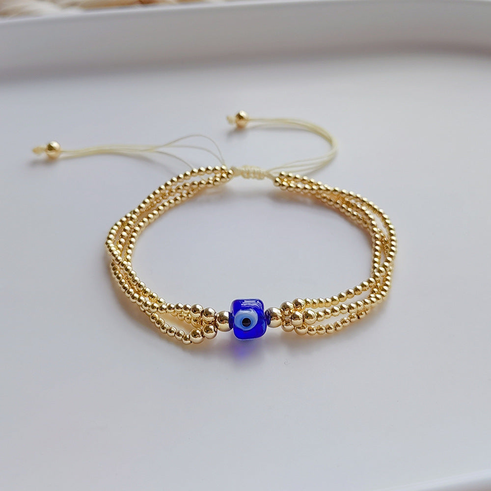 Fashion Star Eye Pearl Handmade Bracelets set of 8 bracelets