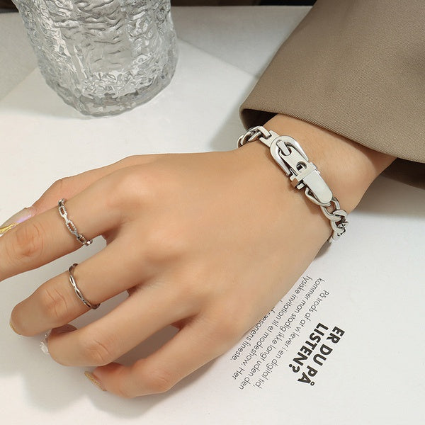 Men fashion titanium steel chain bracelet