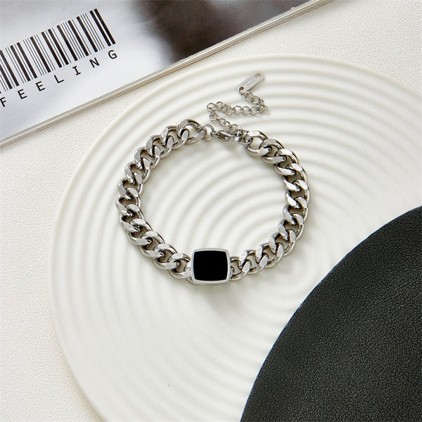 New Style Hip Hop Stainless Steel Thick Chain Bracelet - SoCuteb2b