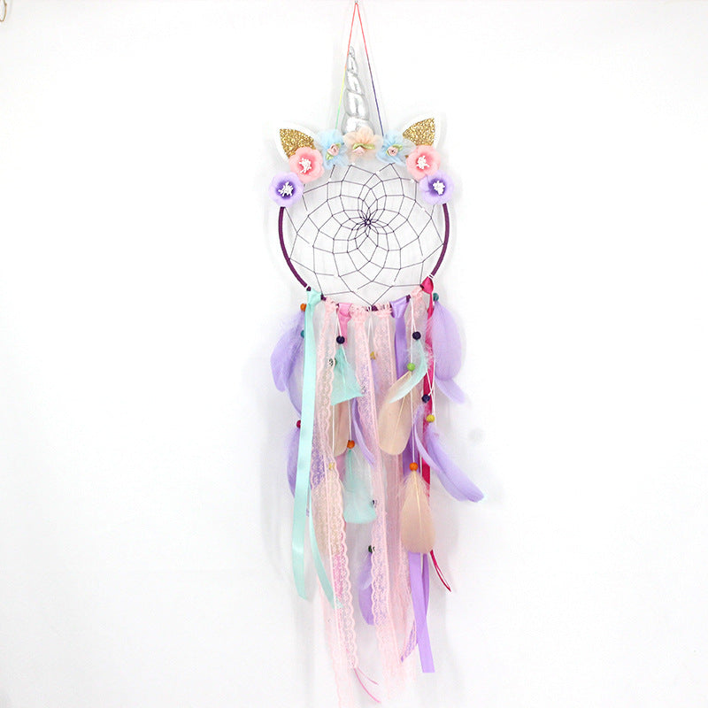 Creative new unicorn dream catcher ornament