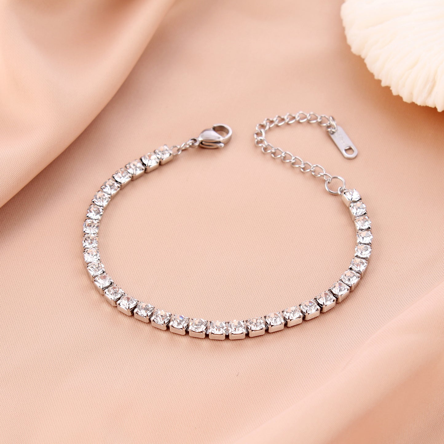 Lady Geometric Stainless Steel Diamond Bracelet - SoCuteb2b