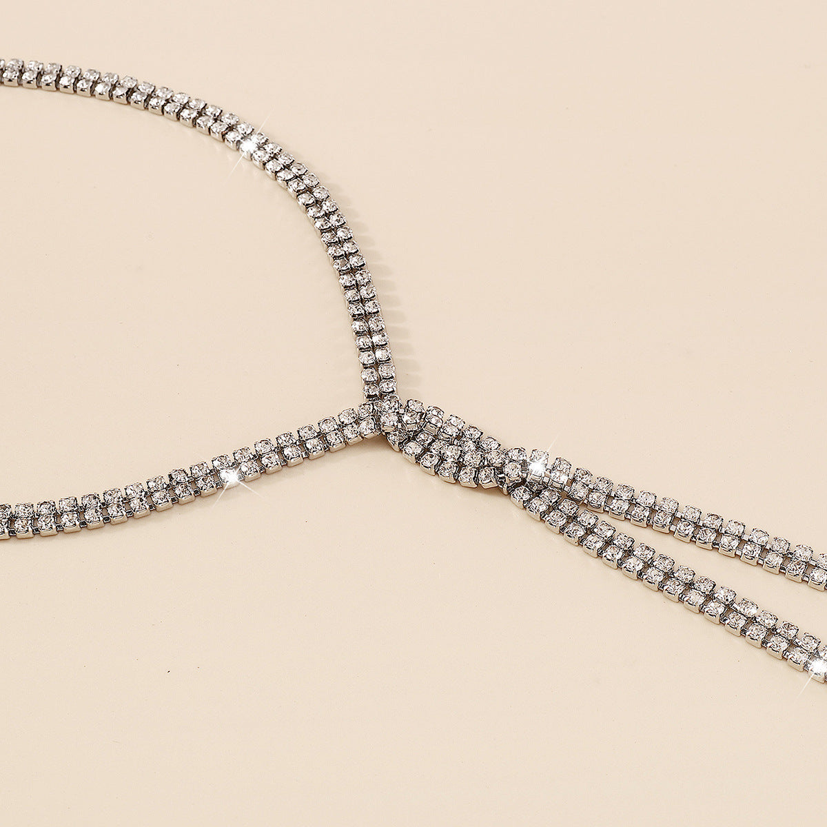 Rhinestones Womens Pendant Necklace